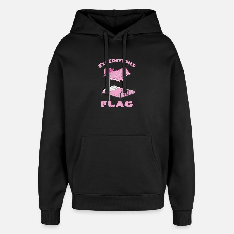 Sous-vêtements Expedition Flag - Sweat à capuche unisexe Stanley/Stella Oversized - noir