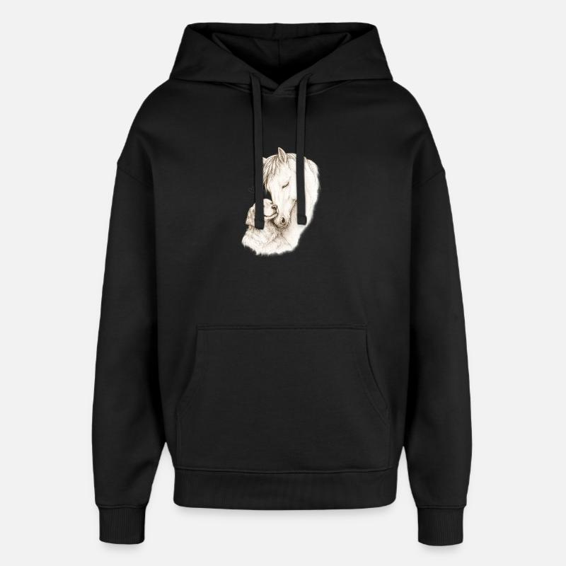 Gentle Souls - Oversized Unisex Hoodie von Stanley/Stella - Schwarz