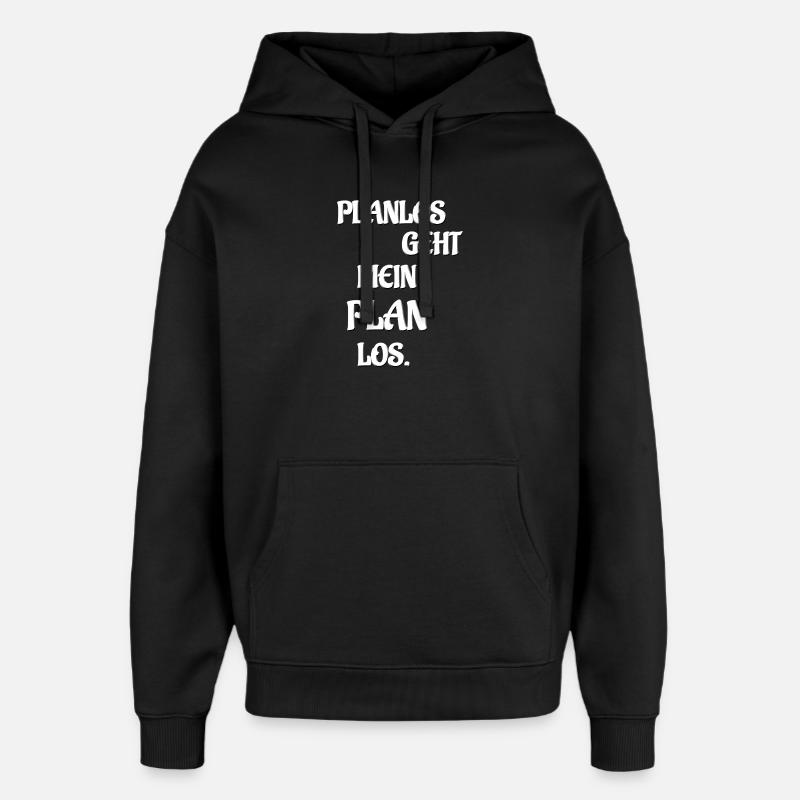 PLANLOS VA MON PLAN LOS - Sweat à capuche unisexe Stanley/Stella Oversized - noir