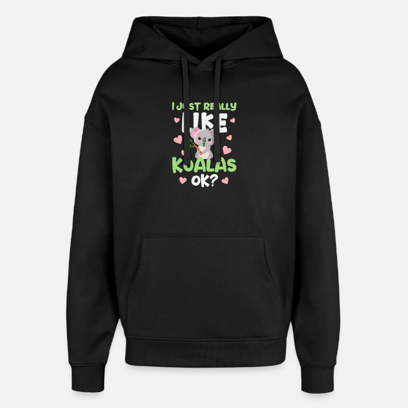 Koala Koalabär - Oversized Unisex Hoodie von Stanley/Stella - Schwarz