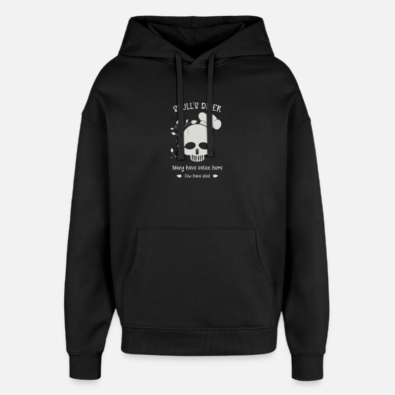 Dîner du crâne - Sweat à capuche unisexe Stanley/Stella Oversized - noir