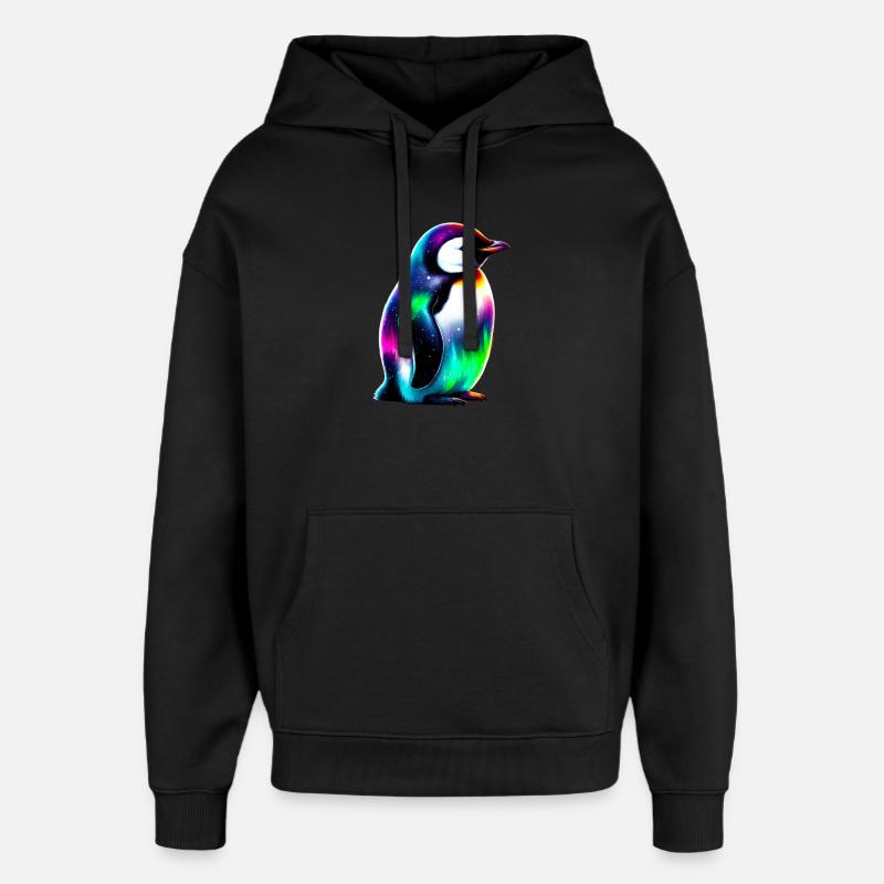 Pingouin - Sweat à capuche unisexe Stanley/Stella Oversized - noir