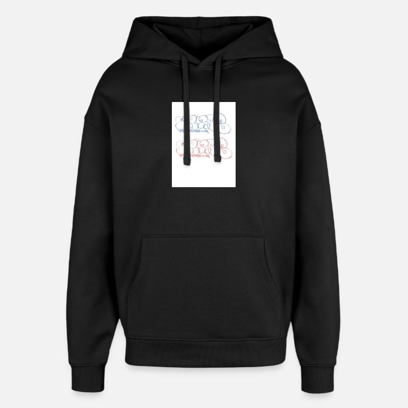 Paris Bubble Paris Throw-up Paris Graffiti - Oversized Unisex Hoodie von Stanley/Stella - Schwarz