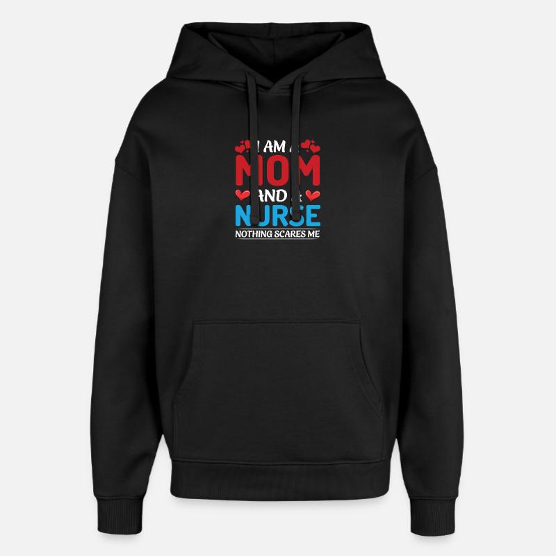 Conception de maman et d’aidant - Sweat à capuche unisexe Stanley/Stella Oversized - noir