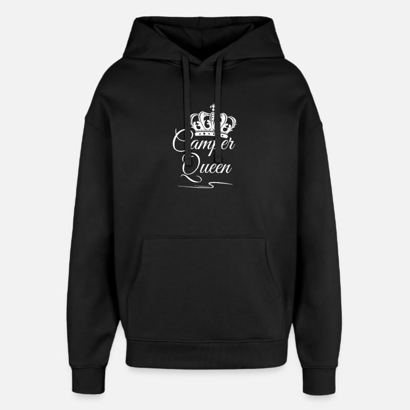 Reine du camping-car - Sweat à capuche unisexe Stanley/Stella Oversized - noir