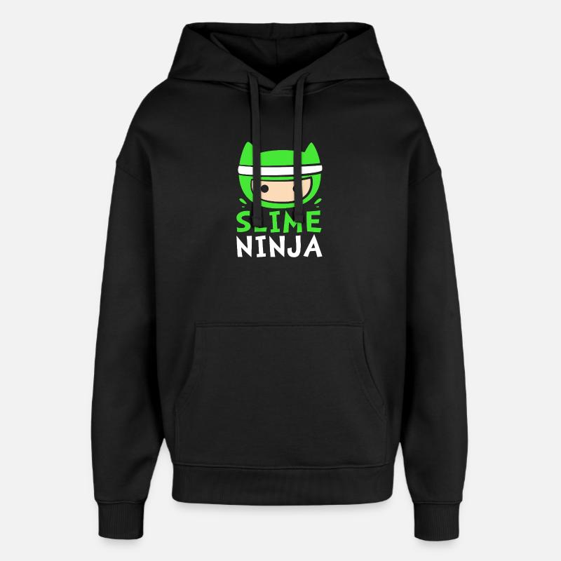 Slime Slime Slimy - Sweat à capuche unisexe Stanley/Stella Oversized - noir