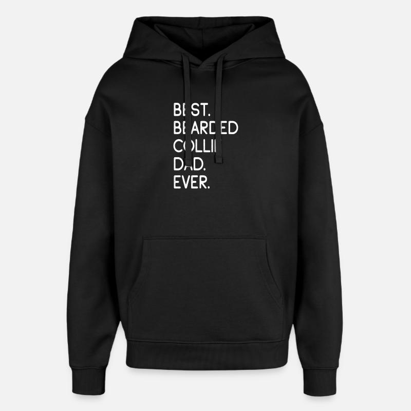 Bearded Collie - Oversized Unisex Hoodie von Stanley/Stella - Schwarz