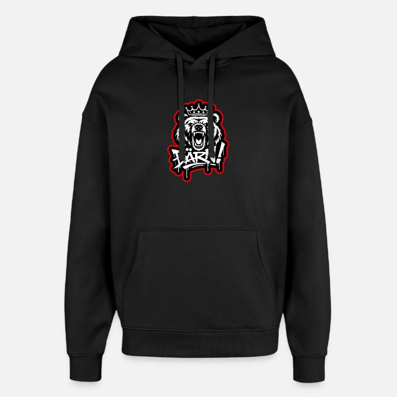 Bärn Graffiti King - Bern - Oversized Unisex Hoodie von Stanley/Stella - Schwarz
