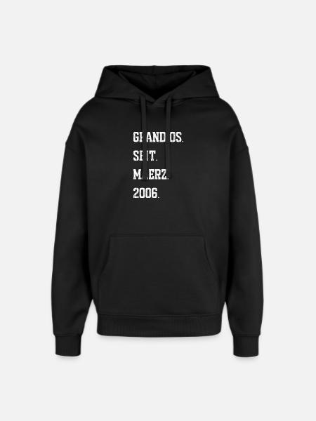 20e anniversaire mars 2006 - Sweat à capuche unisexe Stanley/Stella Oversized - noir