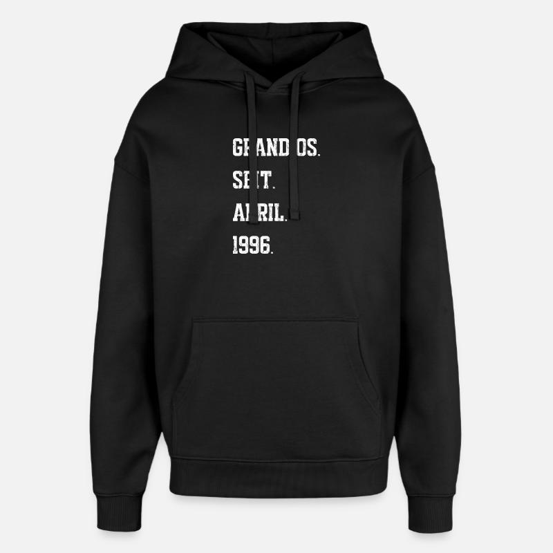 Anniversaire avril 1996 - Sweat à capuche unisexe Stanley/Stella Oversized - noir