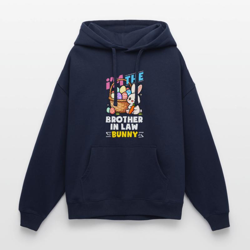 Happy Easter Sweet Easter Bunny Egg Hunt Easter Eggs Oversized Unisex Hoodie by Stanley/Stella