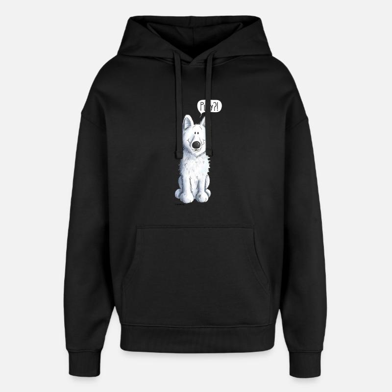 Schweizer Schäferhund Play - Oversized Unisex Hoodie von Stanley/Stella - Schwarz