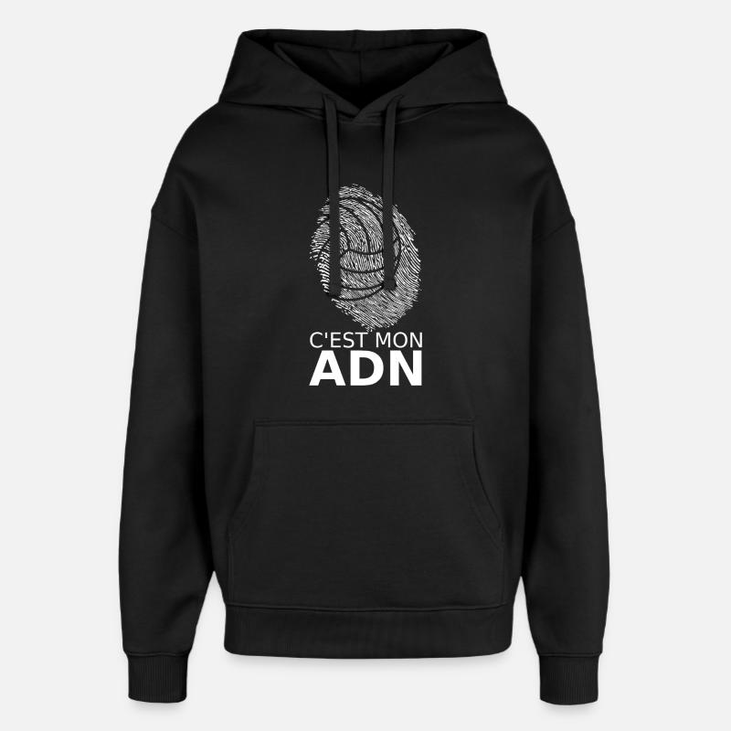 C'est mon ADN Volley-Ball - Sweat à capuche unisexe Stanley/Stella Oversized - noir