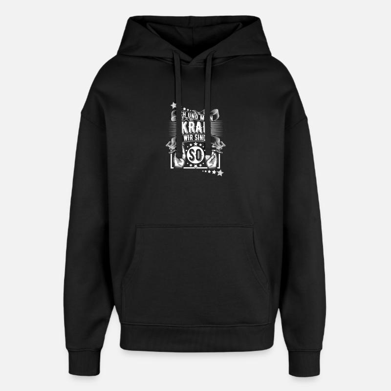 Kranführer - Oversized Unisex Hoodie von Stanley/Stella - Schwarz