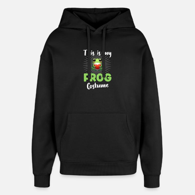 Grenouille Grenouilles - Sweat à capuche unisexe Stanley/Stella Oversized - noir