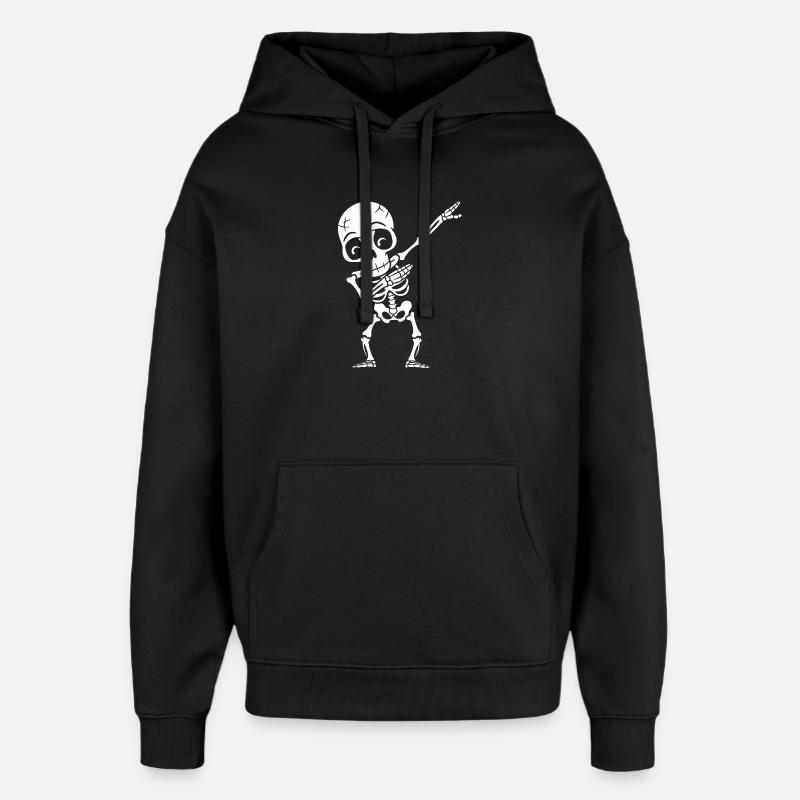 Squelette de dabbing - Sweat à capuche unisexe Stanley/Stella Oversized - noir