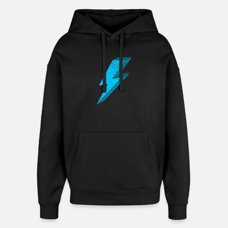 Conception d'éclairage électrique 3D - Sweat à capuche unisexe Stanley/Stella Oversized - noir