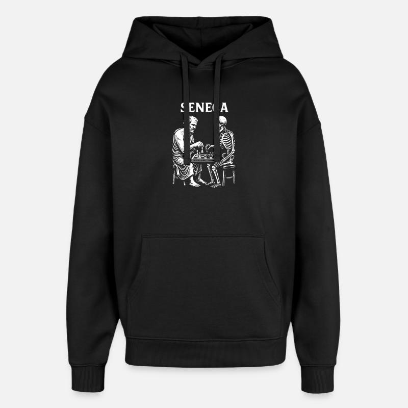 Seneca Skelettschach - Oversized Unisex Hoodie von Stanley/Stella - Schwarz