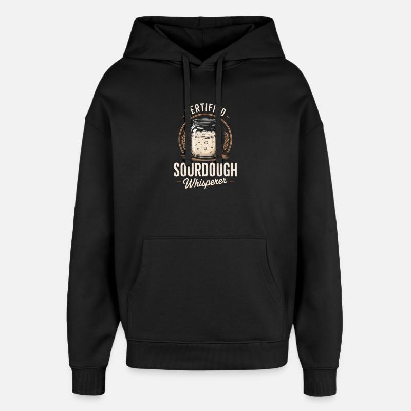 Chuchoteur certifié de levain - Sweat à capuche unisexe Stanley/Stella Oversized - noir