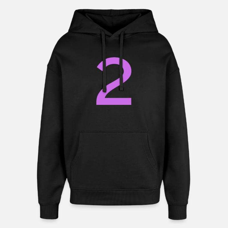 2 - Oversized Unisex Hoodie von Stanley/Stella - Schwarz