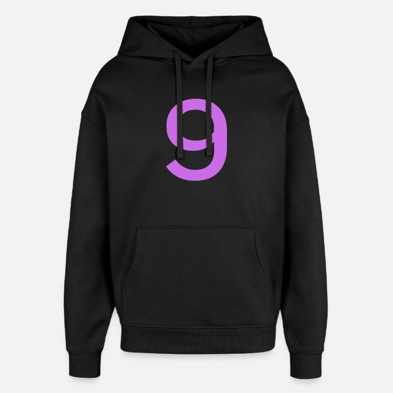 9 - Oversized Unisex Hoodie von Stanley/Stella - Schwarz