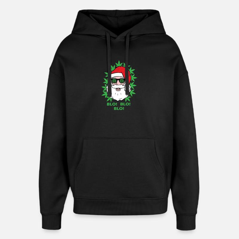 Père Noël - Blo ! Blo! Blo! - Sweat à capuche unisexe Stanley/Stella Oversized - noir