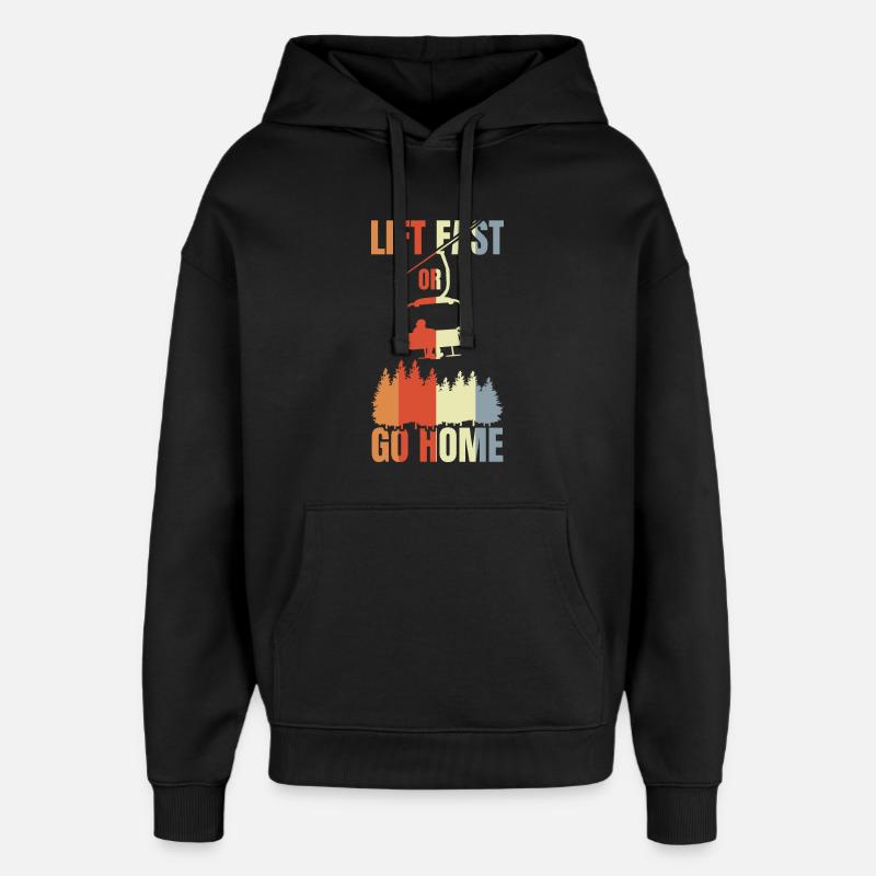 Blague de snowboard - Sweat à capuche unisexe Stanley/Stella Oversized - noir