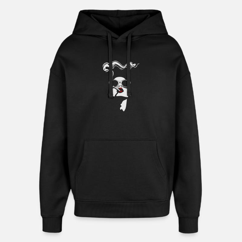 Glamour Rebelle Vol.4 - Sweat à capuche unisexe Stanley/Stella Oversized - noir