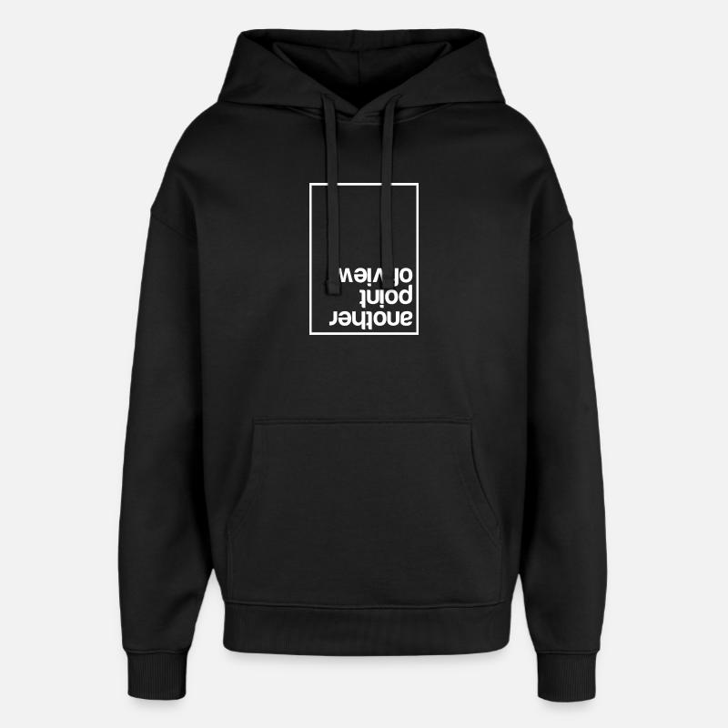 Another point of view (dark) - Sweat à capuche unisexe Stanley/Stella Oversized - noir
