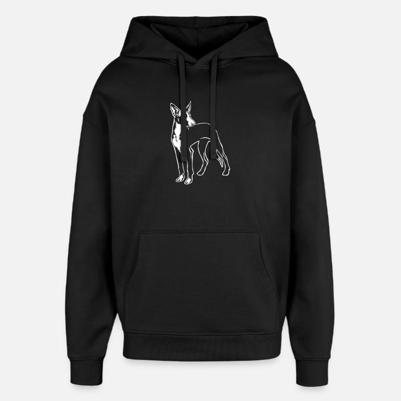 Podenco "Black Edition" - Sweat à capuche unisexe Stanley/Stella Oversized - noir