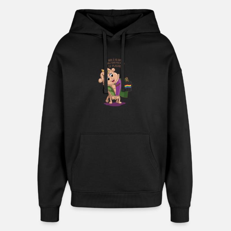 Le placard - Sweat à capuche unisexe Stanley/Stella Oversized - noir