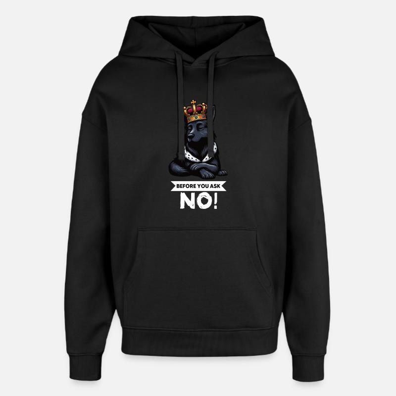 Avant de demander Bergers Noirs - Sweat à capuche unisexe Stanley/Stella Oversized - noir