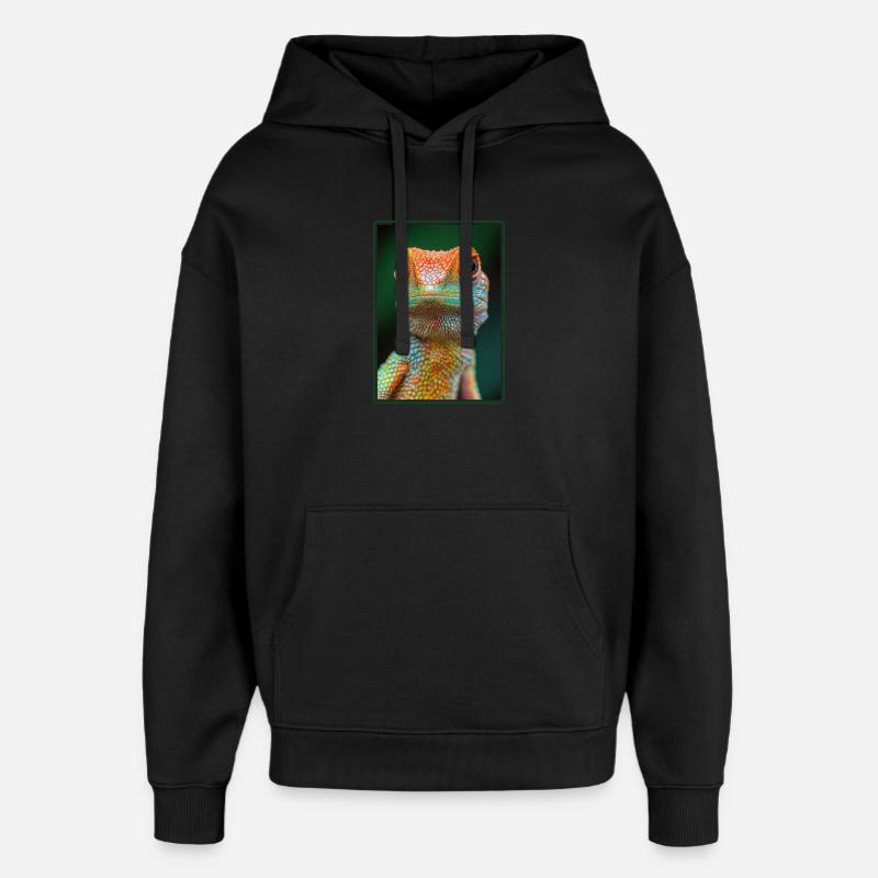 Eidechsen Eidechse - Oversized Unisex Hoodie von Stanley/Stella - Schwarz