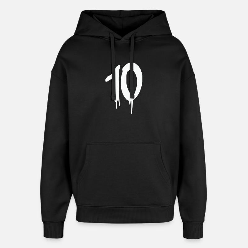 10- - Sweat à capuche unisexe Stanley/Stella Oversized - noir