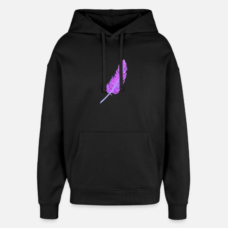 Plume - Sweat à capuche unisexe Stanley/Stella Oversized - noir