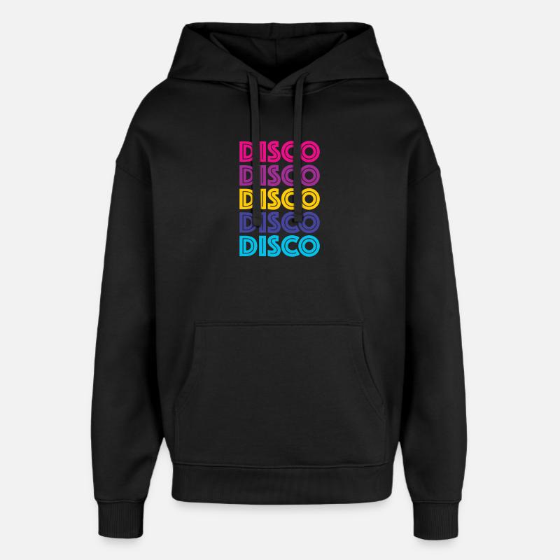Disco Disco Disco - Oversized Unisex Hoodie von Stanley/Stella - Schwarz