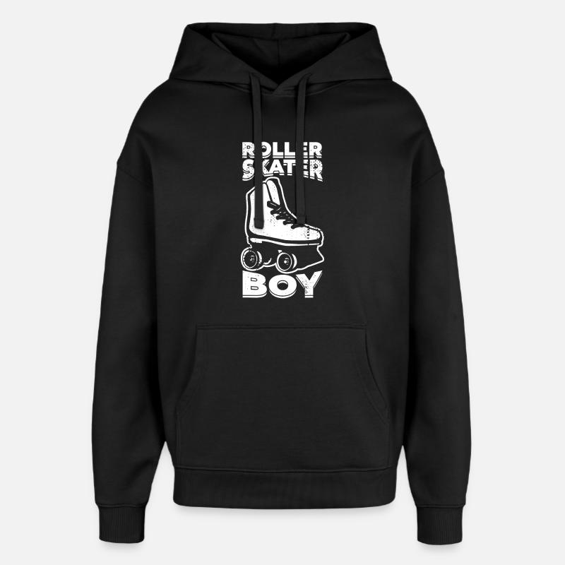 Roller Skater Junge - Oversized Unisex Hoodie von Stanley/Stella - Schwarz