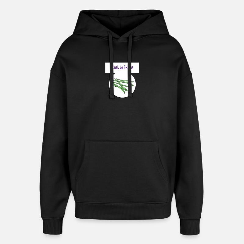 C'est la fin des haricots - Sweat à capuche unisexe Stanley/Stella Oversized - noir