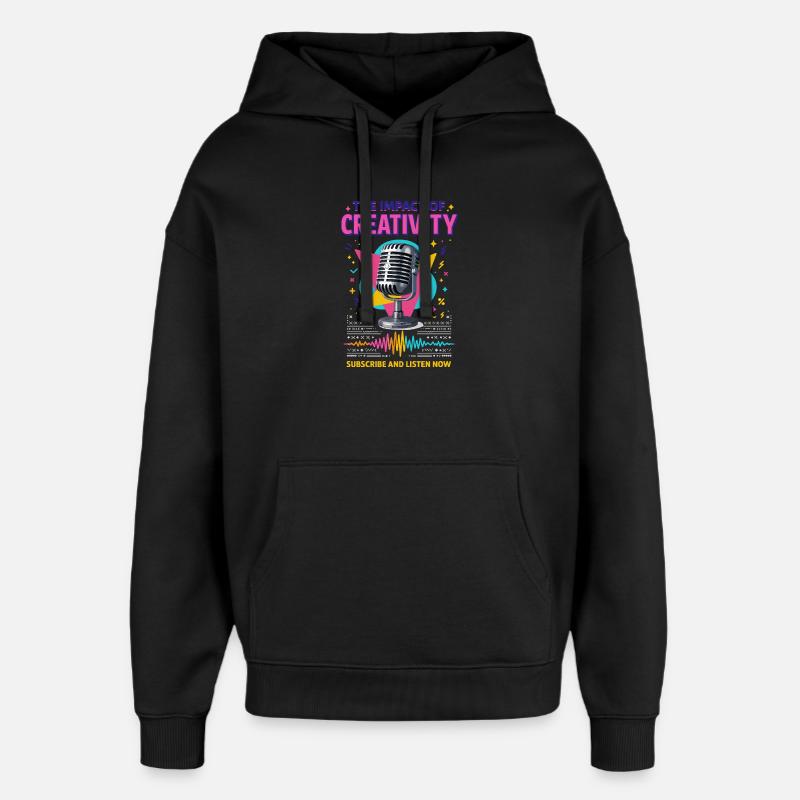 Le pouvoir de la créativité - Sweat à capuche unisexe Stanley/Stella Oversized - noir