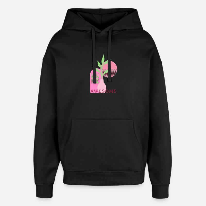 Tu es incroyable - Sweat à capuche unisexe Stanley/Stella Oversized - noir
