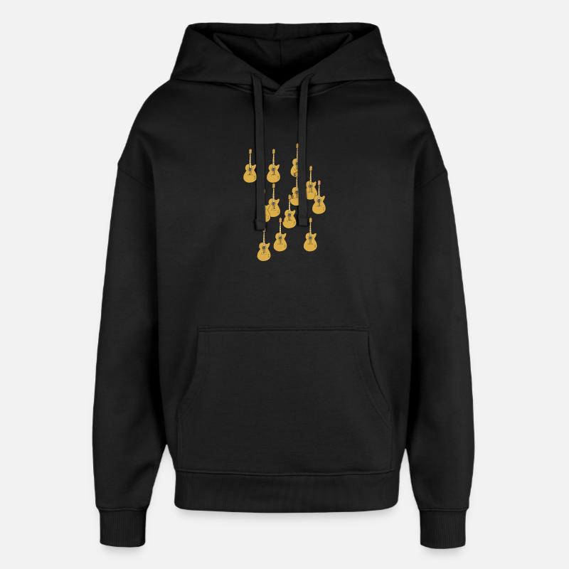 Session de guitare - Sweat à capuche unisexe Stanley/Stella Oversized - noir