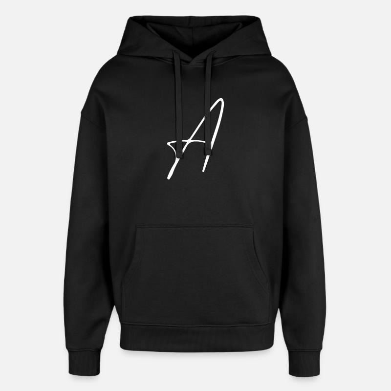 A - Oversized Unisex Hoodie von Stanley/Stella - Schwarz
