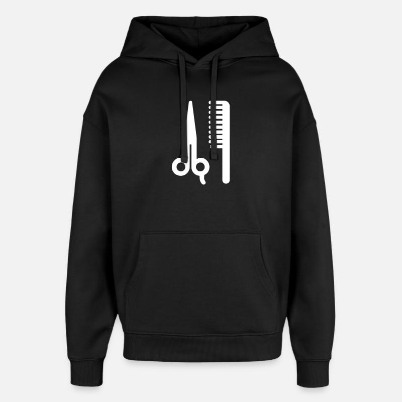 Friseur - Oversized Unisex Hoodie von Stanley/Stella - Schwarz
