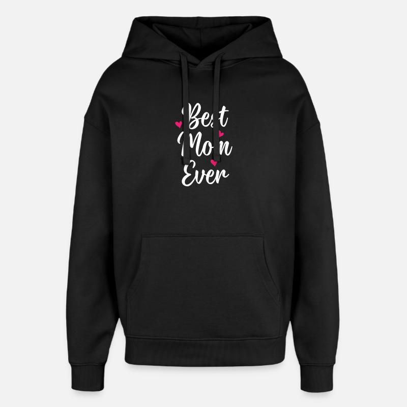 Beste Mutter aller Zeiten - Oversized Unisex Hoodie von Stanley/Stella - Schwarz