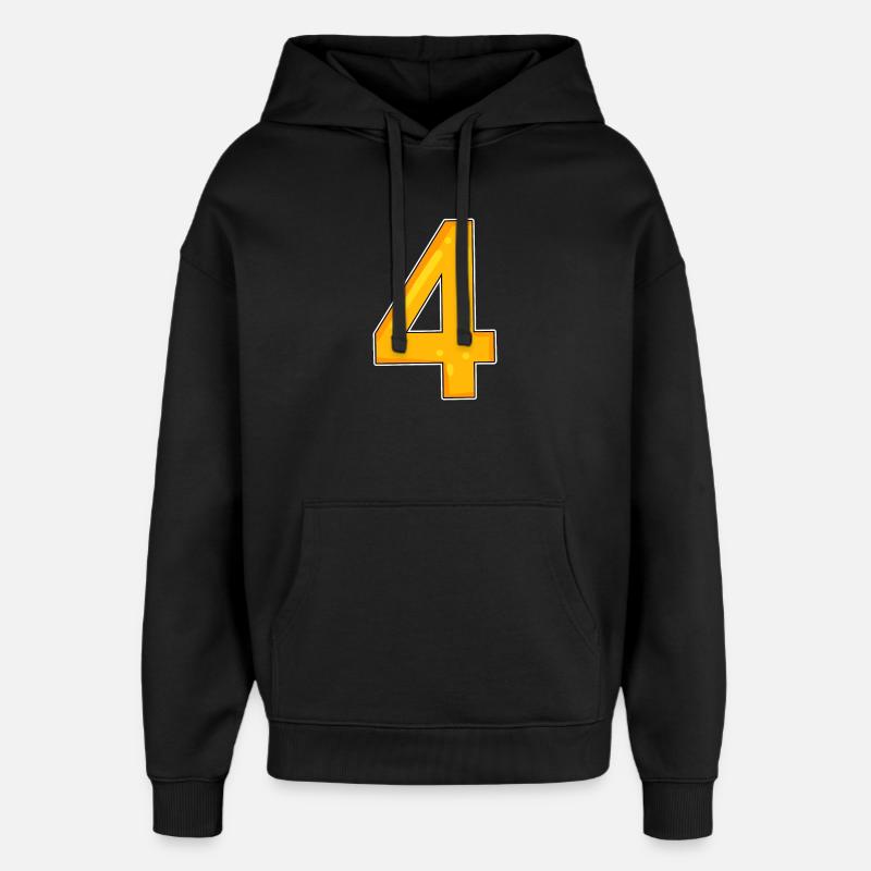 4 jaune - Sweat à capuche unisexe Stanley/Stella Oversized - noir