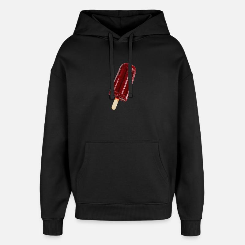 Eis am Stil Rot - Oversized Unisex Hoodie von Stanley/Stella - Schwarz