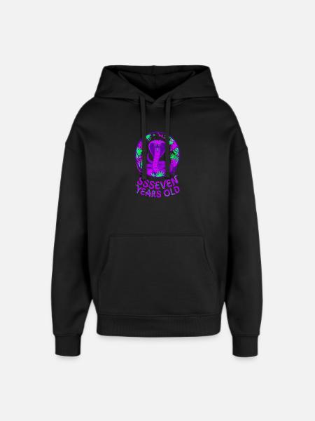 Serpente Cobra di sette anni - Stanley/Stella Oversized Felpa con cappuccio unisex - nero
