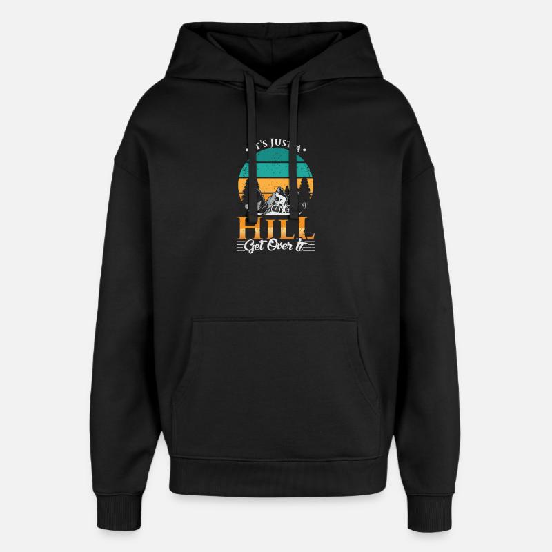 BMX Bicyclette Dire BMX Biker - Sweat à capuche unisexe Stanley/Stella Oversized - noir