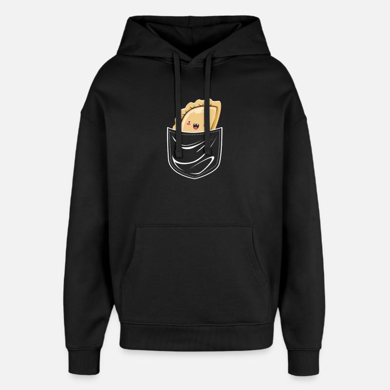 Pierogi Pologne Polonais - Sweat à capuche unisexe Stanley/Stella Oversized - noir