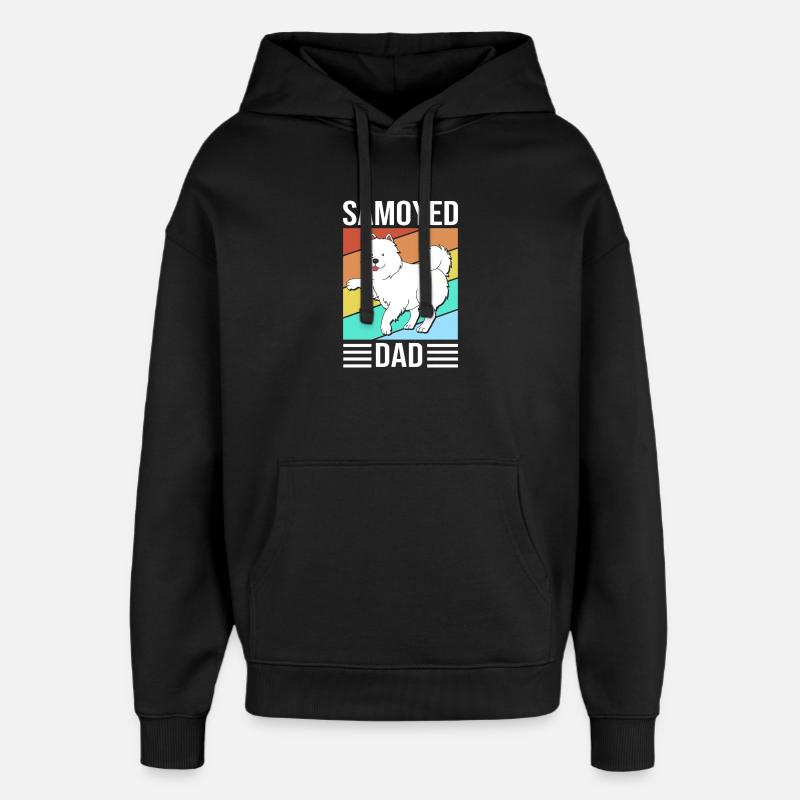 Samoyed - Oversized Unisex Hoodie by Stanley/Stella - black